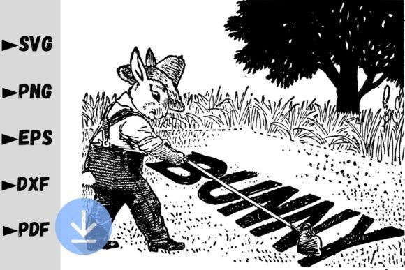 Bunny Working in the Garden SVG: A Graphics and Crafts Review