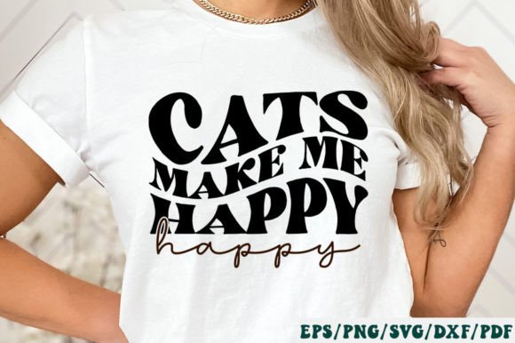 Cats Make Me Happy Retro Svg Review