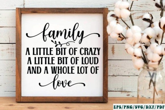 Family a Little Bit of Crazy Graphics and Crafts Review
